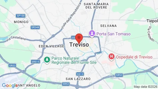 Office spaces for rent i Treviso - kort over placeringen