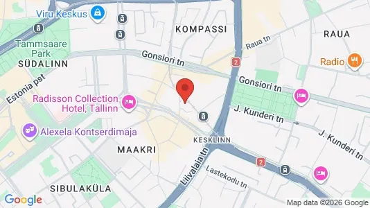 Lokaler til leje i Tartu - kort over placeringen