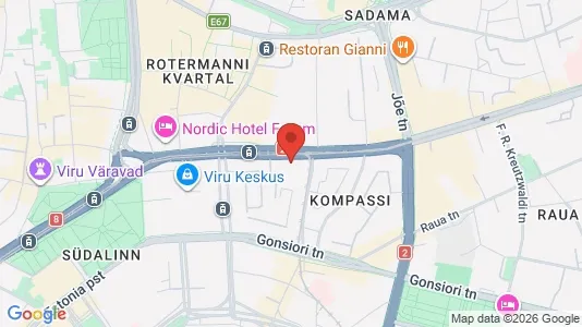 Commercial properties for rent i Narva - kort over placeringen