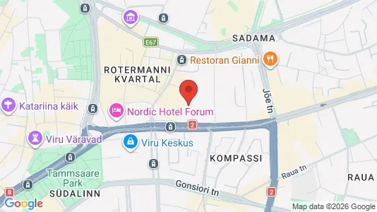 Gewerbeflächen zur Miete i Narva - kort over placeringen