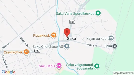 Nieruchomości komercyjne Do wynajęcia i Saku - kort over placeringen