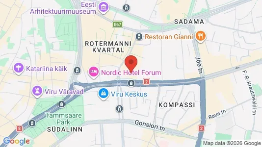 Commercial properties for rent i Narva - kort over placeringen