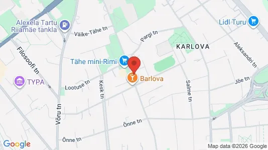 Nieruchomości komercyjne Na sprzedaż i Tartu - kort over placeringen