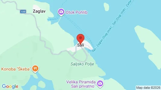Ladenlokale zum Kauf i Sali - kort over placeringen