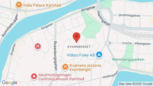 Nieruchomości komercyjne Do wynajęcia i Karlstad - kort over placeringen