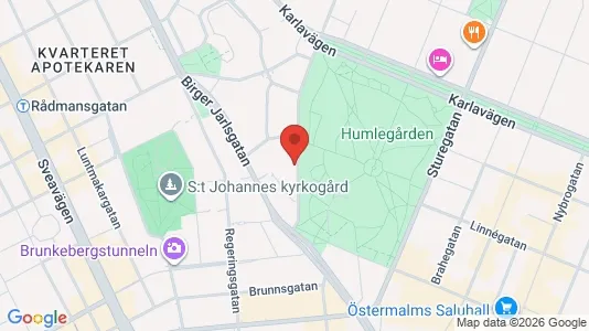 Kontorlokaler til leje i Östermalm - kort over placeringen