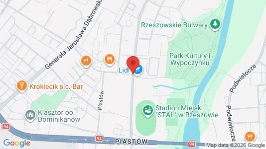 Office spaces for rent i Rzeszów - kort over placeringen
