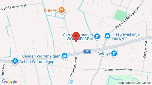 Büros zur Miete i Wommelgem - kort over placeringen