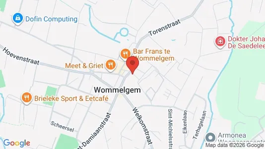 Büros zur Miete i Wommelgem - kort over placeringen