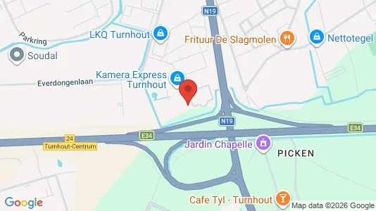 Office spaces for rent i Turnhout - kort over placeringen
