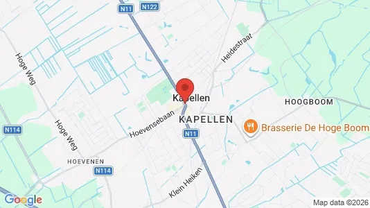 Commercial properties for rent i Kapellen - kort over placeringen