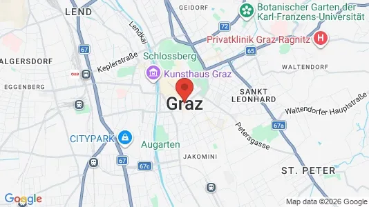 Tiendas En alquiler i Graz - kort over placeringen