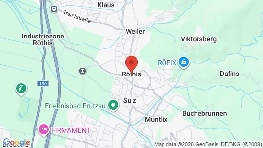 Commercial properties for sale i Röthis - kort over placeringen