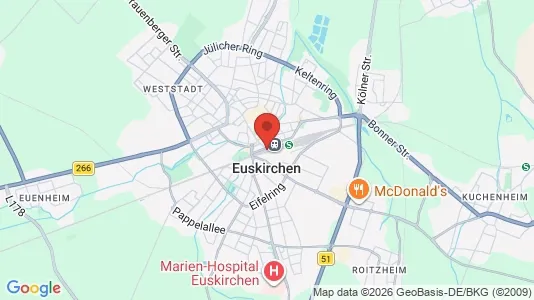 Real estate lands for rent i Euskirchen - kort over placeringen
