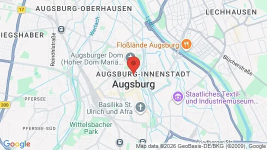 Office spaces for rent i Augsburg - kort over placeringen