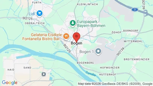 Horeca panden te huur i Straubing-Bogen - kort over placeringen