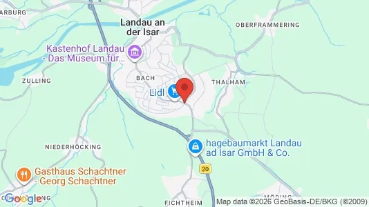 Warehouses for rent i Dingolfing-Landau - kort over placeringen