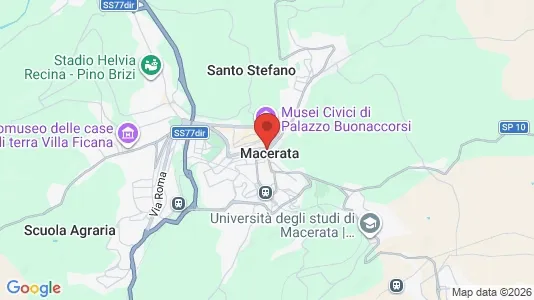 Kontorlokaler til leje i Macerata - kort over placeringen