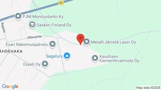 Magazyny Do wynajęcia i Kaustinen - kort over placeringen
