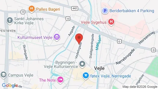 Gewerbeflächen zur Miete i Vejle - kort over placeringen