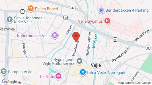 Nieruchomości komercyjne Do wynajęcia i Vejle - kort over placeringen