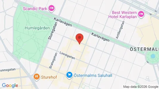 Kontorlokaler til leje i Östermalm - kort over placeringen
