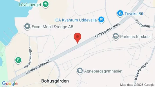 Commercial properties for rent i Uddevalla - kort over placeringen