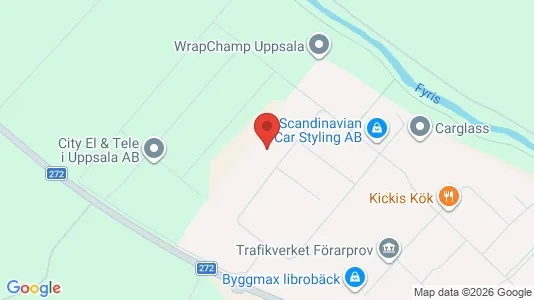 Industrial properties for rent i Uppsala - kort over placeringen
