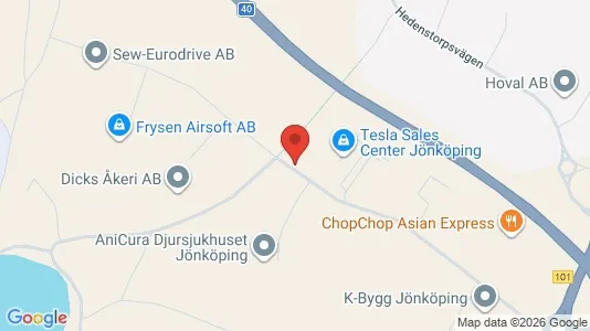 Warehouses for rent i Jönköping - kort over placeringen