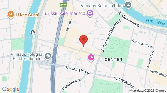 Office spaces for rent i Vilnius Senamiestis - kort over placeringen
