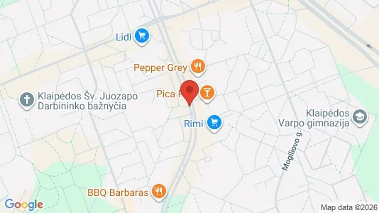 Office spaces for rent i Klaipėda - kort over placeringen