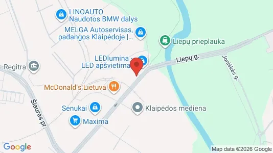 Office spaces for rent i Klaipėda - kort over placeringen