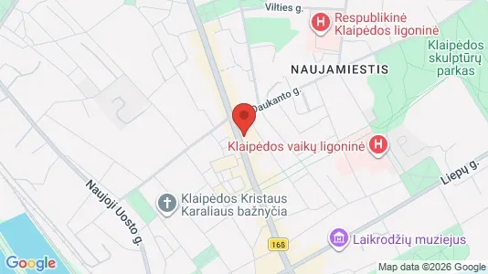 Office spaces for rent i Klaipėda - kort over placeringen