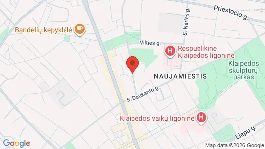 Företagslokaler för uthyrning i Klaipėda - kort over placeringen