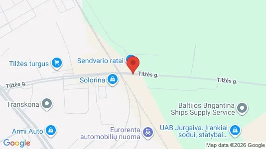 Industrial properties for rent i Klaipėda - kort over placeringen