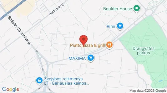Lokaler til leie i Kaunas - kort over placeringen