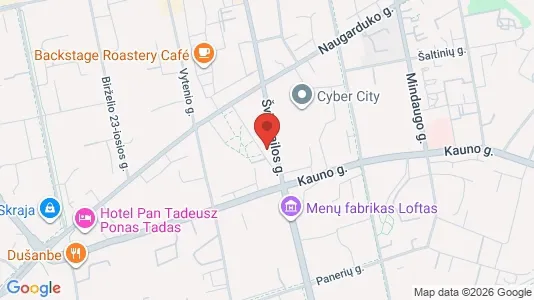 Office spaces for rent i Vilnius Naujamiestis - kort over placeringen