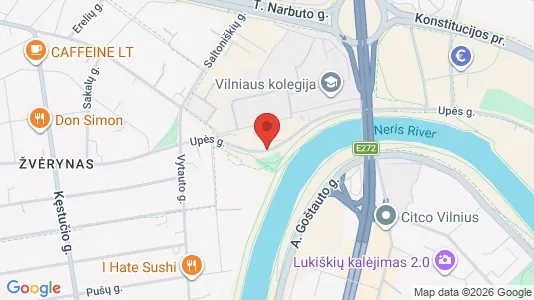 Büros zur Miete i Vilnius Žvėrynas - kort over placeringen