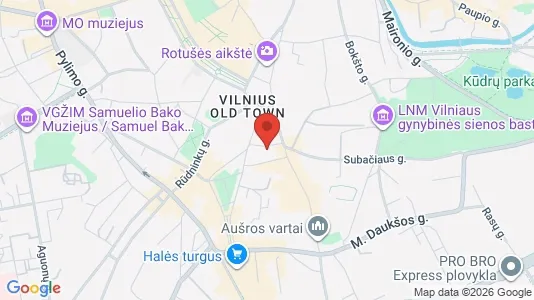 Office spaces for rent i Vilnius Senamiestis - kort over placeringen