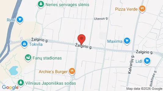 Commercial properties for rent i Vilnius Šnipiškės - kort over placeringen