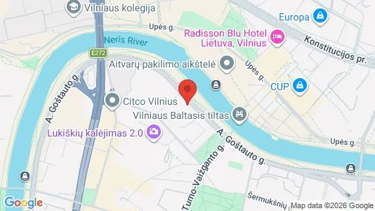 Büros zur Miete i Vilnius Senamiestis - kort over placeringen