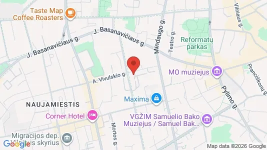 Office spaces for rent i Vilnius Naujamiestis - kort over placeringen