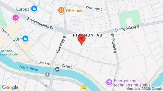 Büros zur Miete i Vilnius Šnipiškės - kort over placeringen