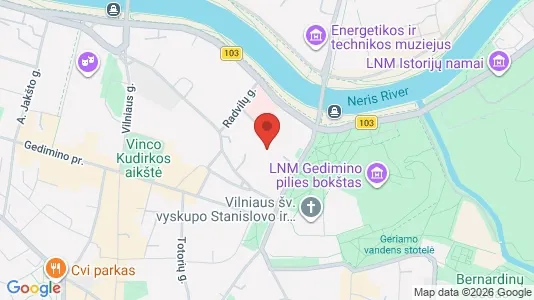 Gewerbeflächen zur Miete i Vilnius Senamiestis - kort over placeringen