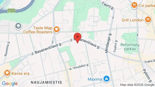Office spaces for rent i Vilnius Naujamiestis - kort over placeringen