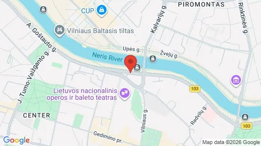 Büros zur Miete i Vilnius Senamiestis - kort over placeringen