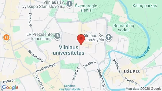 Commercial properties for rent i Vilnius Senamiestis - kort over placeringen