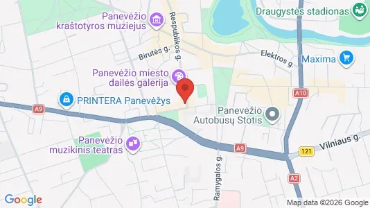Büros zur Miete i Panevėžio m. sav. - kort over placeringen