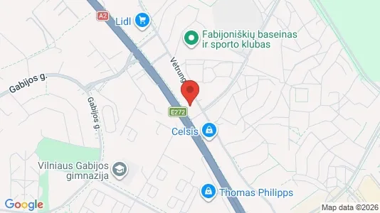 Office spaces for rent i Vilnius Fabijoniškės - kort over placeringen