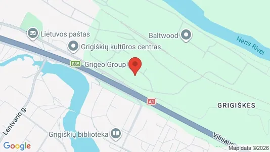 Office spaces for rent i Grigiškės - kort over placeringen